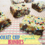 Chocolate Chip Sprinkle Blondies