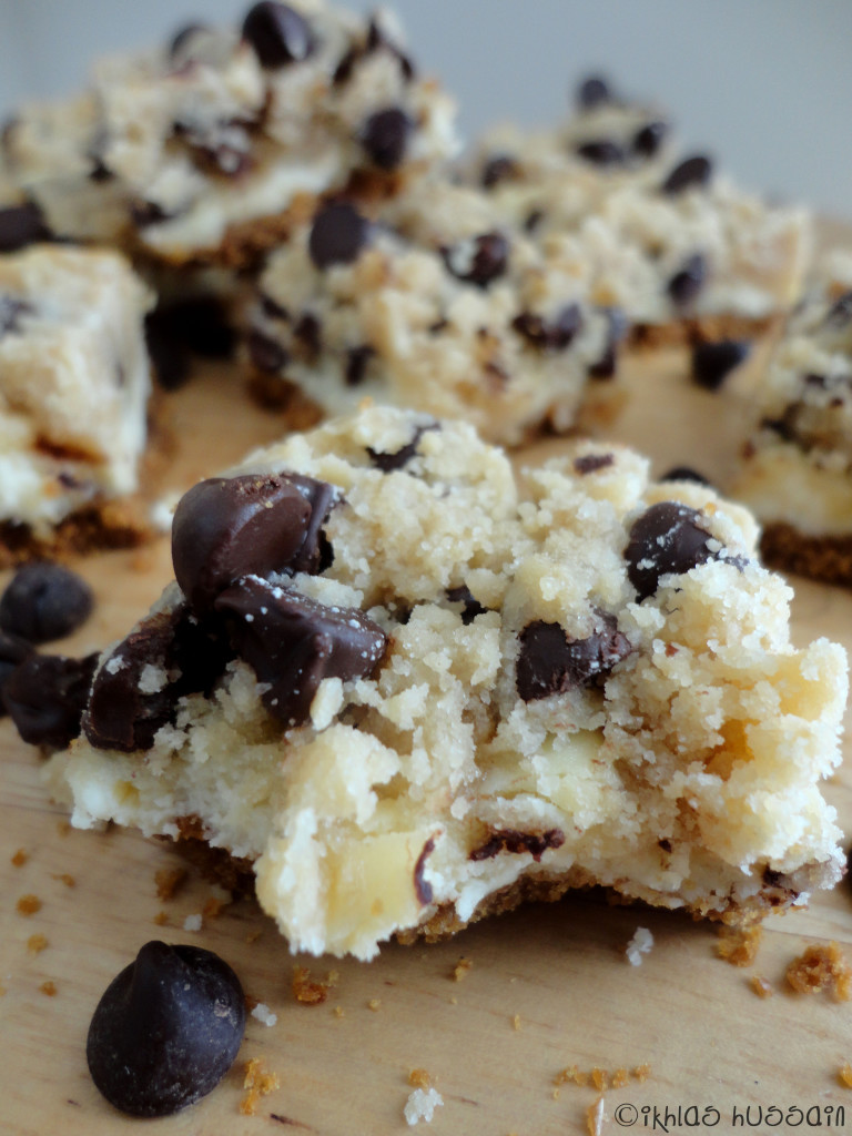 Chocolate Chip Cookie Dough Cheesecake Bars