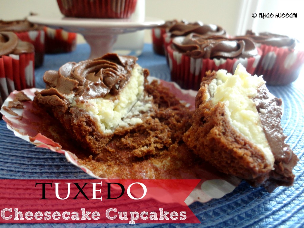 Tuxedo Cheesecake Cupcakes
