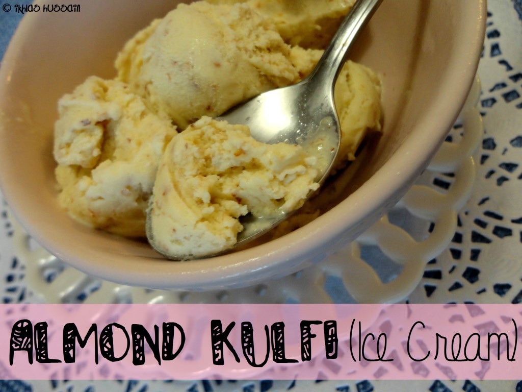 Almond Kulfi (Ice Cream)