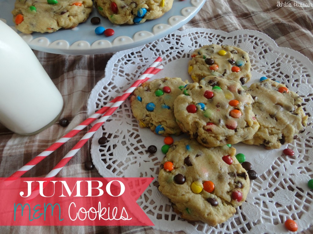 Jumbo M&M Cookies