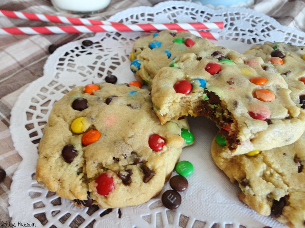 Jumbo M&M Cookies