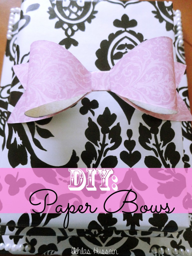 diy: paper bows