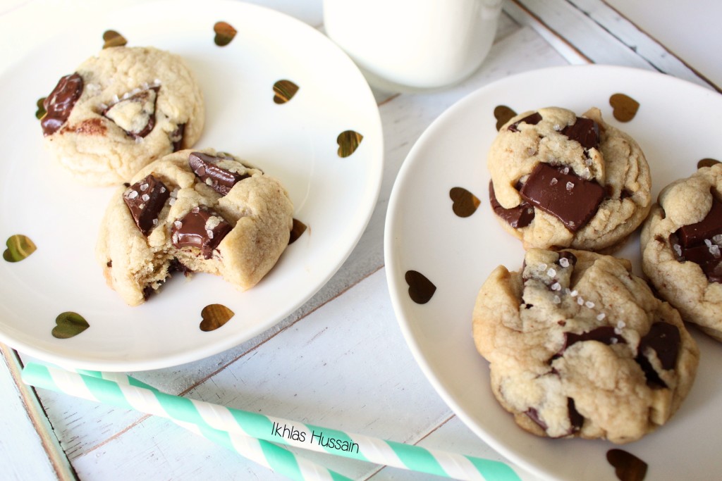 Chocolate Chunk Cookies with Sea Salt