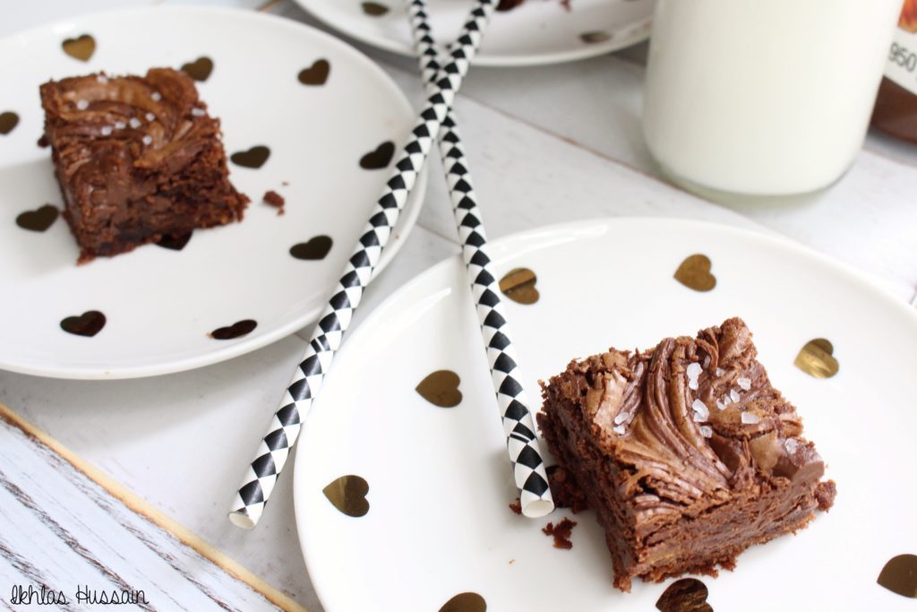 Salted Nutella Brownies