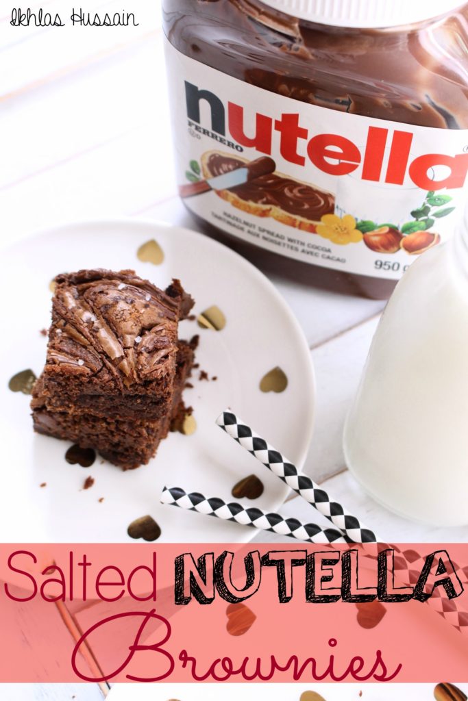 Salted Nutella Brownies