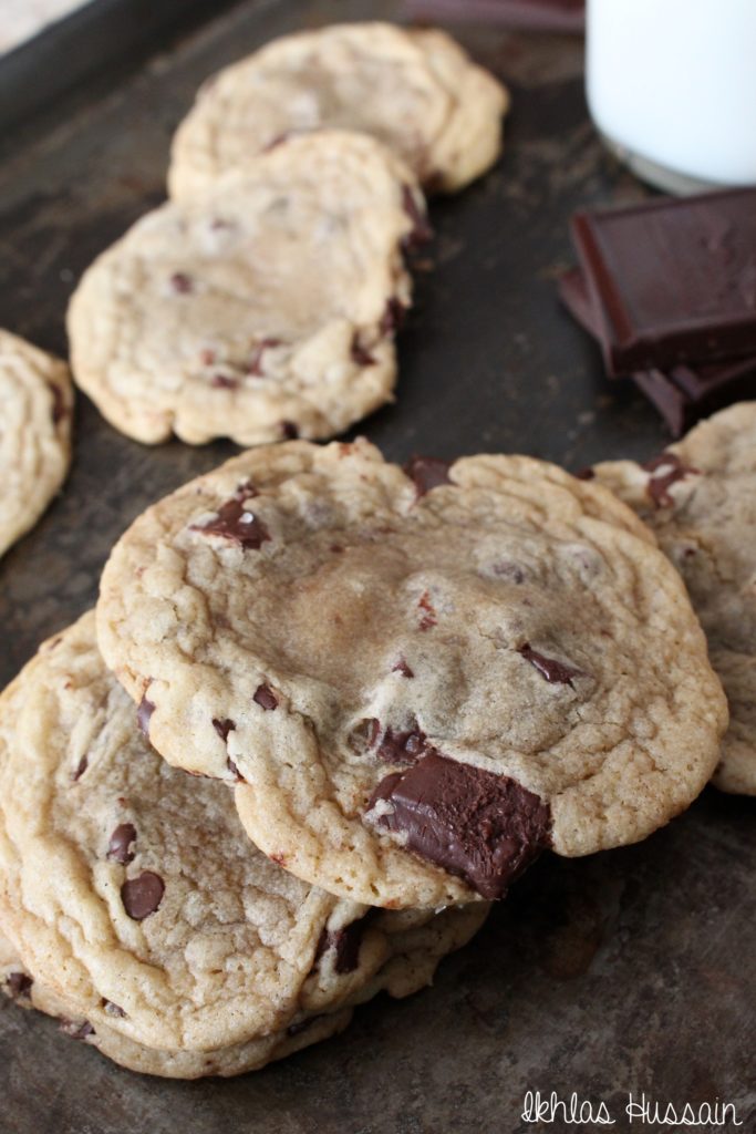 Crispy Chocolate Chip Cookies