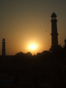 Sunset Minaret- Lahore