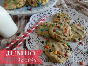 Jumbo M&M Cookies