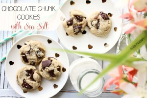 Chocolate Chunk Cookies with Sea Salt